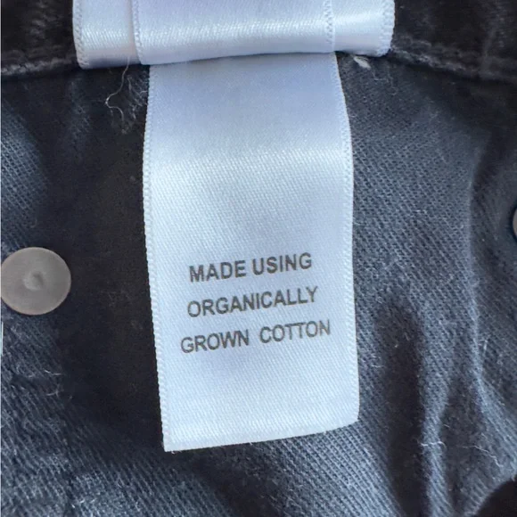 Agolde 90s high rise button flys women’s slim straight legs jeans black size 27 - Picture 14 of 14